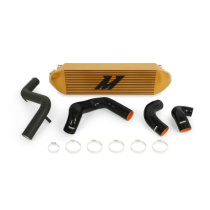 Ford Focus ST Intercooler Kit 2013-2018 Guld Med Wrinkle Svarta Rör Mishimoto